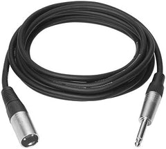 Vivolink XLR Male naar 6.3mm Jack Audiokabel - 10 meter - Zwart