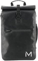 MOBILIS Waterdichte Laptop Rugzak 14-15.6'' 25L, Convertibele Achterwieltas, Reflecterende Eigenschappen, Fietsen/MTB Bike Bakcpack Zwart