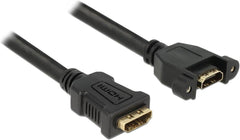 DeLOCK HDMI-A Female naar HDMI-A Female Inbouwkabel - 4K 30Hz - 0,5m