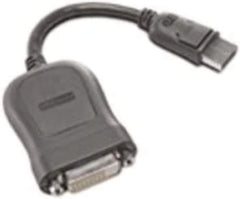 Lenovo DisplayPort naar DVI-D Single-Link Adapterkabel - 20 cm - Zwart