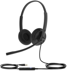 Yealink UH34 Dual UC USB Headset - On-Ear Kantoorheadset - Zwart