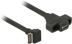 DeLOCK USB-A naar USB-C Kabel - USB 3.1 Gen 2 (10 Gbps) - 0,45 m - Zwart