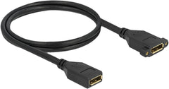DeLOCK DisplayPort 1.2 Inbouwkabel - Female naar Female - 4K 60Hz - 1m