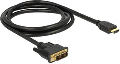 DeLOCK DVI-D naar HDMI Videokabel - 1,5 meter - Single Link - Zwart