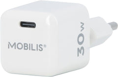Mobilis Nano 30W USB-C Snellader GaN - Wit