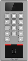 Toegangscontrole Hikvision DS-K1T502DBWX-C Kaart MF DESFire, QR en PIN IP65 IK09