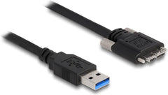 DeLOCK 87799 USB 3.2 Gen 1 Kabel - USB-A naar Micro-USB B - 1 meter - Zwart