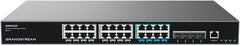 Grandstream GWN7822P Layer 3 Managed Multi-Gigabit PoE-netwerkschakelaar, 8 x 2,5 GigE PoE++, 4 x 10 G SFP+, 16 x GigE PoE