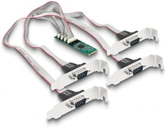 DeLOCK M.2 naar 4x Serieel RS-232 DB9 Uitbreidingskaart