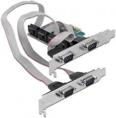 Delock PCI Express Kaart naar 4x Serieel RS-232 - PCIe x1
