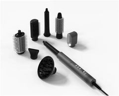 Solis Stylevolution Multi 8-in-1 haarstyler, multistyler met 8 opzetstukken, krultang, stijlborstel en föhn in één, 3 temperatuur- en 3 snelheidsniveaus, Cool-Shot, reisetui, wereldwijde Spanje