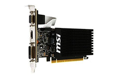 Msi NVIDIA GeForce GT 710 2GD3H Lp Nvidia Geforce Hdmi Dvi-D D-Sub Grafische Kaart, Pci Express 2.0 X16, 2048Mb Ddr3, 64 Bit, Zwart