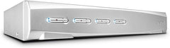 LINDY 39337 4-Poorts DVI-I & USB 2.0 KVM Switch met Audio - Zilver