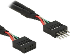 DeLOCK Interne USB 2.0 Pin Header Verlengkabel - 10-Pin Male naar Female - 50 cm