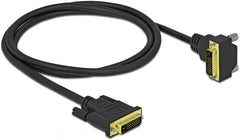 Delock DVI-kabel 24+1 stekker naar 24+1 stekker hoek 1 m