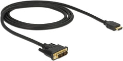 DeLOCK HDMI naar DVI-D Kabel - 1 Meter (Single Link 18+1 M/M)