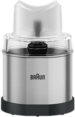 Braun MQ 60, koffie- en kruidenmolen accessoire, Koffiemolen voor MultiQuick Staafmixers, Compatibel met Braun MQ 3 e MQ 5, EasyClick Systeem, Capaciteit 350 ml, Roestvrij Staal, Zwart/zilver