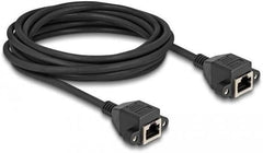 DeLOCK RJ50 Verlengkabel - Bus naar Bus - S/FTP - 5 meter - Zwart