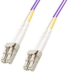 MicroConnect FIB440415P Glasvezelkabel - LC/PC naar LC/PC Duplex - 15 meter - Paars