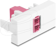 Delock Easy 45 Module LC Duplex Koppeling - Wit / Violet