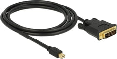 DeLOCK Mini DisplayPort naar DVI-D Kabel - 2 meter - Zwart