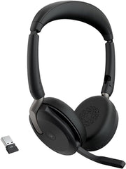 Jabra Evolve2 65 Flex Draadloze Headset - Hybride ANC - USB - Zwart