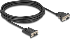 DeLOCK 88219 Seriële Kabel - RS-232 DB-9 - 5 meter - Zwart