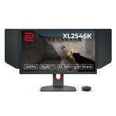BenQ ZOWIE XL2546K Gaming Monitor (24,5 inch, 240 Hz, 0.5ms, DyAc+, XL Setting to Share, S switch, Shielding Hood)