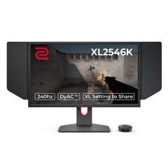 BenQ ZOWIE XL2546K Gaming Monitor (24,5 inch, 240 Hz, 0.5ms, DyAc+, XL Setting to Share, S switch, Shielding Hood)