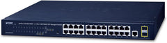 Planet Web Smart 24-Poorts Gigabit Switch met SFP Slots (Rackmount)