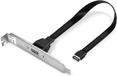 Lindy 33118 USB 2.0 Type-A Kabel - Mannelijk naar Mannelijk - 0,45 m - Zwart