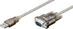 MicroConnect USB 2.0 naar Serieel RS-232 (DB9) Adapterkabel - 1,5 meter