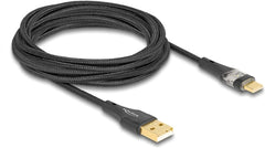 DeLOCK 80762 USB-kabel USB 2.0 3 m USB A USB C zwart