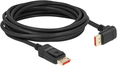Delock DisplayPort kabel stekker recht naar stekker 90° onder hoek 5 m