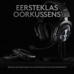 Logitech G PRO X Gaming Headset, Over-Ear hoofdtelefoon met Blue VO! CE-microfoon, bedraad, DTS-hoofdtelefoon: X 7.1 voor esportgaming, PRO-G 50 mm-luidsprekers, PC/PS/Xbox/Nintendo-schakelaar, zwart