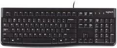 Logitech K120 Bedraad Toetsenbord - QWERTY US Layout - Zwart