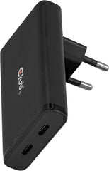 Club 3D CAC-1935 Slim GaN Snellader - 65W - 2x USB-C - Power Delivery & PPS