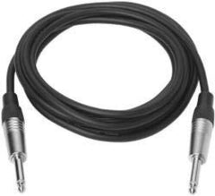 VivoLink PROAUDJACK5 Professionele Jack 6.3mm Kabel - 5 meter - Zwart