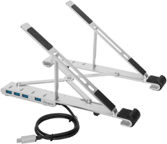 Targus Draagbare Stand+USB-A Hub Zilver
