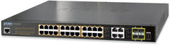 Planet GS-4210-24P4C Managed Gigabit PoE+ Switch - 24 Poorten & 4 Combo SFP