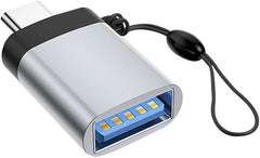 MicroConnect USB-A naar USB-C Adapter USB 3.0 - Zwart / Zilver
