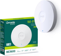 TP-Link Omada EAP720 WiFi 7 BE5000 Planfonier, Dual Band 4 Flow, 1 Port 2.5 Gigabit PoE-ondersteuning, dekt tot 140 ㎡, 250+ gelijktijdige klanten, transparante roaming, Omada Mesh