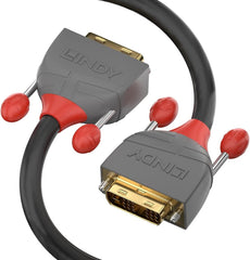 Lindy 36226 Anthra Line DVI-D Dual Link Kabel - 10 Meter - Grijs