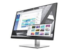HP E27q G4 27 inch QHD ergonomische kantoormonitor met weinig blauw licht, 4-voudige aanpassing, duurzaam geproduceerd, aansluiting met VGA, HDMI of DisplayPort, USB 3.2 Hub, zwart/zilver