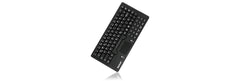 KeySonic KSK-5031IN (DE) Water-/stofdicht mini-toetsenbord (USB-kabel) gemaakt van siliconen met touchpad en 2 muisknoppen (zwart)