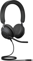 Jabra Evolve2 40 MS Stereo Headset - USB-C - Zwart
