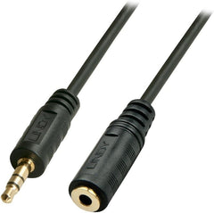 Lindy 35654 Premium Audio Verlengkabel - 3.5 mm Jack - 5 meter - Zwart
