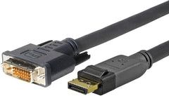 VivoLink DisplayPort naar DVI-D Kabel - 15 Meter - Verguld - Zwart