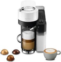 Nespresso Vertuo Lattissima ENV300.W, capsulekoffiezetapparaat met centrifusion-technologie, 5 maten koffie en 3 melkrecepten, verbonden via bluooth en wifi, app, wit