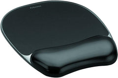 Fellowes Crystals Gel Ergonomische Muismat met Polssteun - Zwart